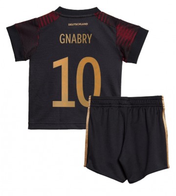 Germany Serge Gnabry #10 Replica Away Stadium Kit for Kids World Cup 2022 Short Sleeve (+ pants)